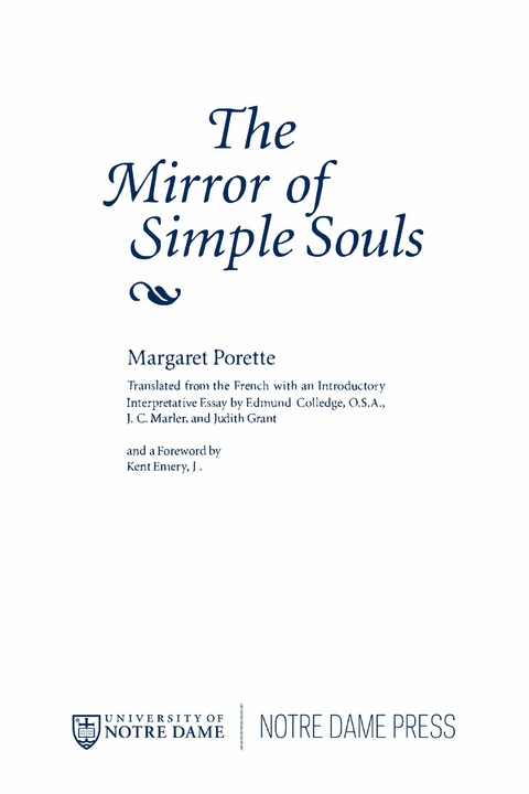 The Mirror of Simple Souls - Margaret Porette