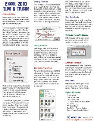 Excel 2010 Laminated Tip Card - Bill Jelen