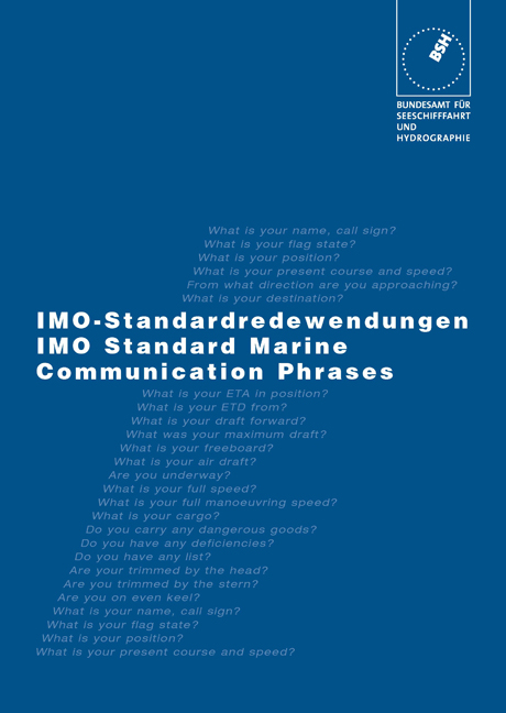 IMO Standard Marine Communication Phrases (IMO-SMCP) - 