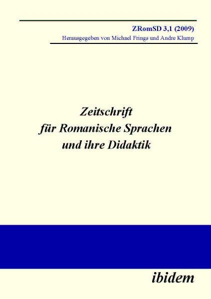 Zeitschrift für Romanische Sprachen und ihre Didaktik - Heft 3.1 - 