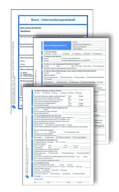 Formularmappe  - Sturzprophylaxe