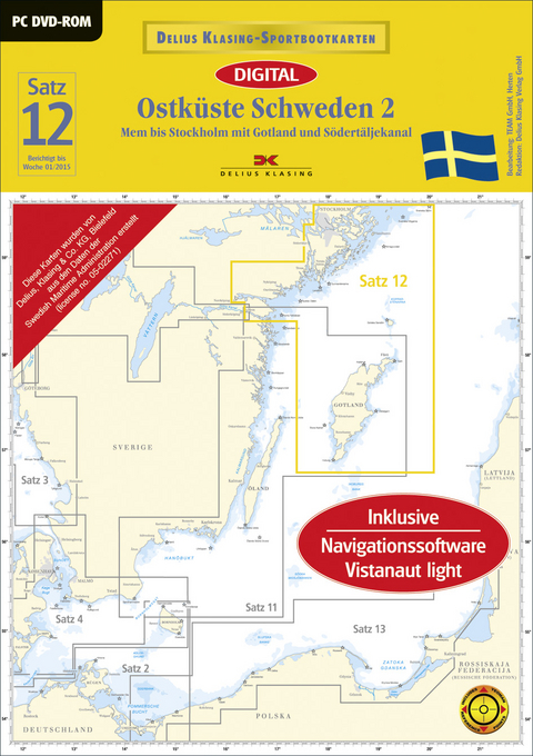 Satz 12: Ostküste Schweden 2 (DVD-ROM, Ausgabe 2015)