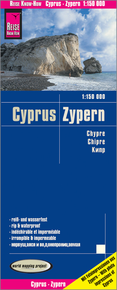 Reise Know-How Landkarte Zypern / Cyprus (1:150.000) - Reise Know-How Verlag Peter Rump