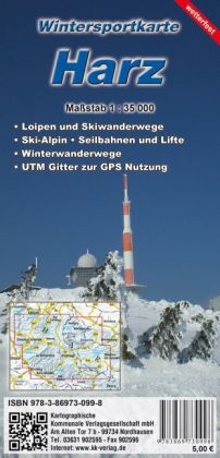 Wintersportkarte Harz