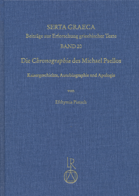 Die »Chronographia« des Michael Psellos - Efthymia Pietsch