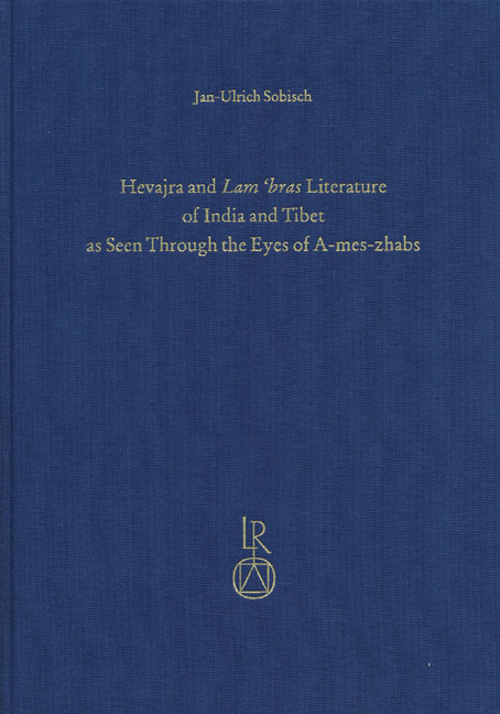 Hevajra and Lam’bras Literature of India and Tibet as Seen Through the Eyes of A-mes-zhabs - Jan-Ulrich Sobisch