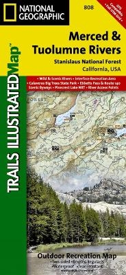 Merced And Tuolumne Rivers/stanislaus National Forest - National Geographic Maps