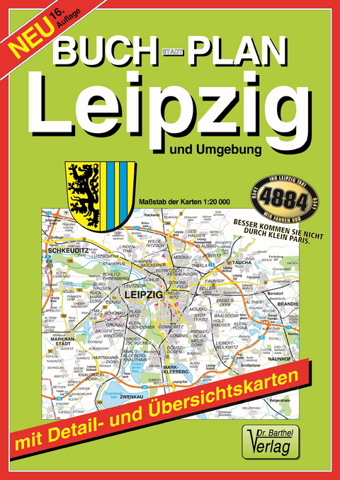 Buchstadtplan Leipzig und Umgebung