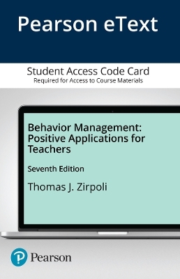 Behavior Management - Thomas Zirpoli