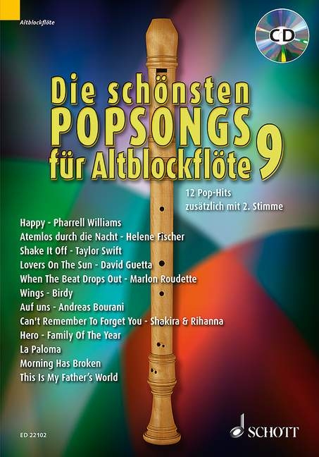 Die schönsten Popsongs für Alt-Blockflöte