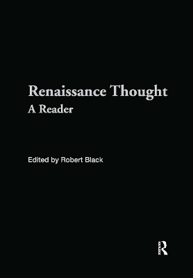 Renaissance Thought - Robert Black