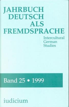 Jahrbuch Deutsch als Fremdsprache. Intercultural German Studies - 