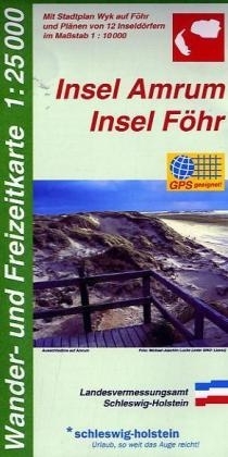 Wander- und Freizeitkarte Insel Amrum, Insel Föhr