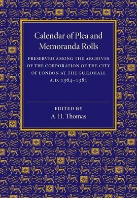 Calendar of Plea and Memoranda Rolls - 