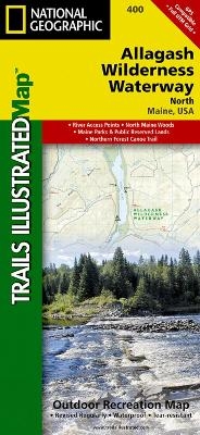 Allagash Wilderness Waterway, North - National Geographic Maps