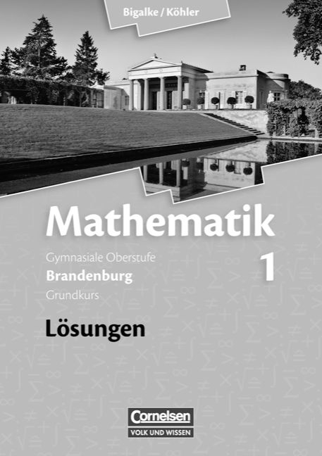 Bigalke/Köhler: Mathematik - Brandenburg - Ausgabe ab 2007 / Band 1: Grundkurs - Qualifikationsphase - Lösungen zum Schülerbuch - Anton Bigalke, Horst Kuschnerow, Norbert Köhler, Gabriele Ledworuski