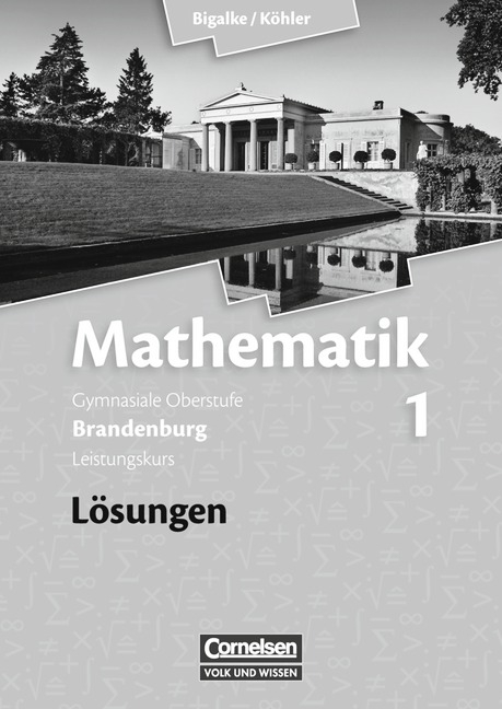 Bigalke/Köhler: Mathematik - Brandenburg - Ausgabe ab 2007 / Band 1: Leistungskurs - Qualifikationsphase - Lösungen zum Schülerbuch - Anton Bigalke, Horst Kuschnerow, Norbert Köhler, Gabriele Ledworuski