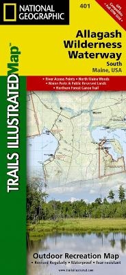 Allagash Wilderness Waterway, South - National Geographic Maps