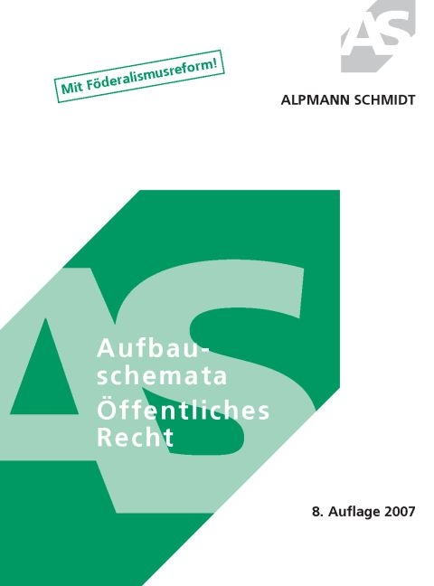 Aufbauschemata Öffentliches Recht - Thomas Müller