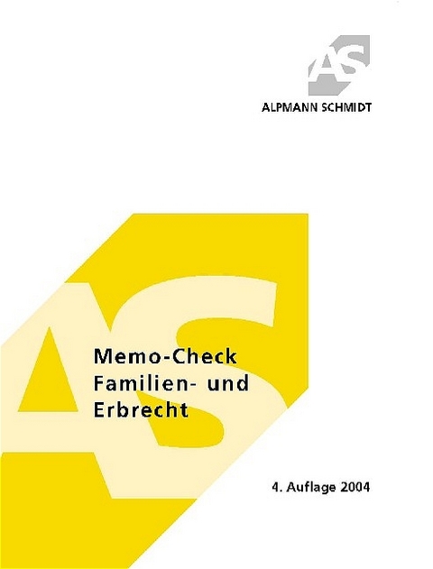 Memo-Check Familien- und ErbR - Michael Bäumer