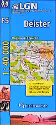 Topographische Sonderkarten Niedersachsen. Sonderblattschnitte auf der Grundlage der amtlichen topographischen Karten, meistens grösseres Kartenformat, oftmals zusätzlich thematische Einträge / Freizeitkarten 1:40000 (F) / Deister