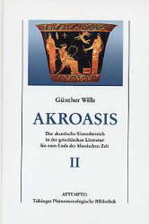 Akroasis - Günther Wille