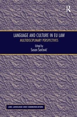 Language and Culture in EU Law - Susan Šarčević