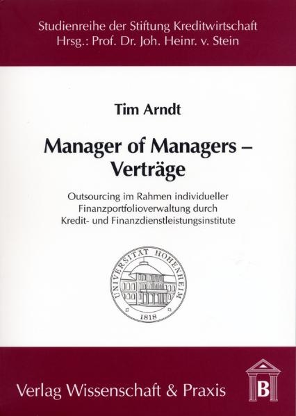 Manager of Managers – Verträge. - Tim Arndt