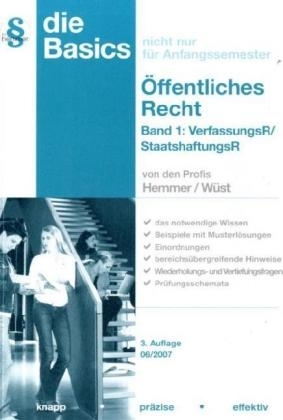 Basics Öffentliches Recht I - Verfassungsrecht, Staatshaftungsrecht - Karl E Hemmer, Achim Wüst