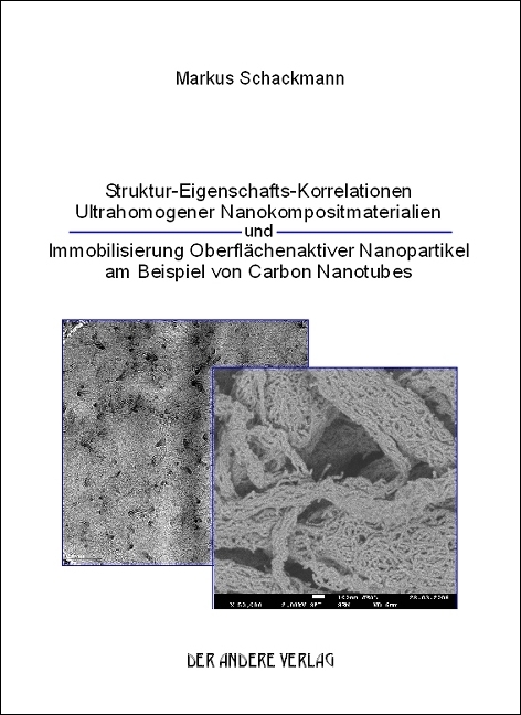 Struktur-Eigenschafts-Korrelationen Ultrahomogener Nanokompositmaterialien und Immobilisierung Oberflächenaktiver Nanopartikel am Beispiel von Carbon Nanotubes - Markus Schackmann