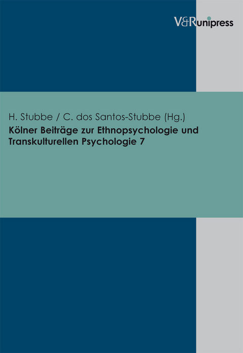 Kölner Beiträge zur Ethnopsychologie und Transkulturellen Psychologie. Band 7 - 