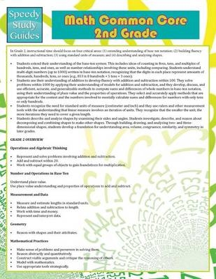 Math Common Core 2nd Grade (Speedy Study Guide) -  Speedy Publishing LLC