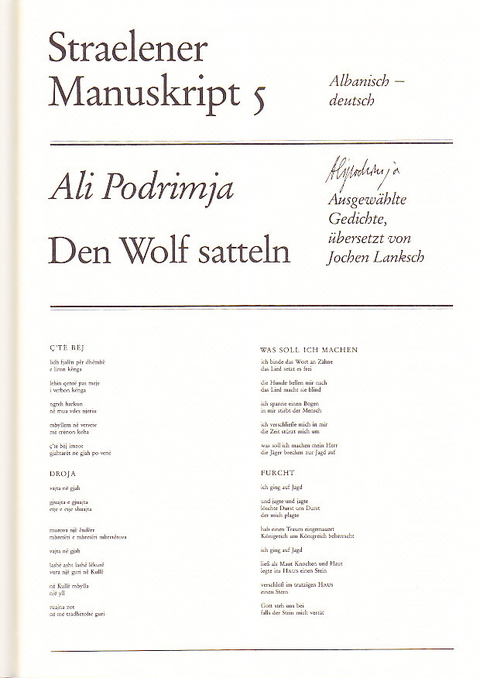 Den Wolf satteln - Ali Podrimja