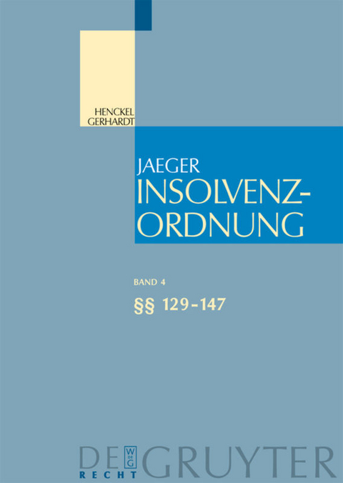 Insolvenzordnung / §§ 129-147 - 