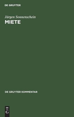 Miete - Volker Emmerich, Jürgen Sonnenschein