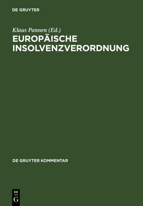 Europäische Insolvenzverordnung - 