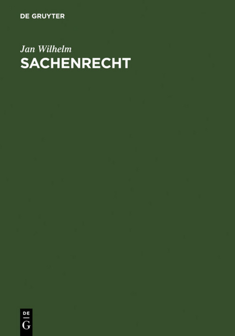 Sachenrecht - Jan Wilhelm