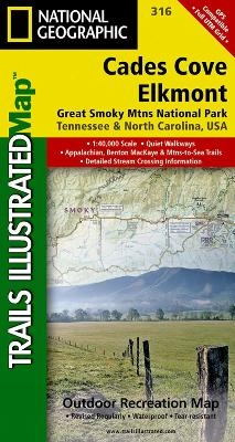 Cades Cove/elkmont, Great Smoky Mountains National Park - National Geographic Maps