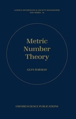 Metric Number Theory - Glyn Harman