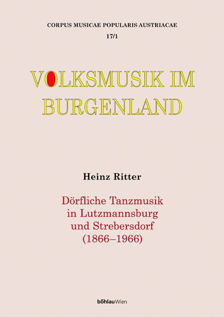 Corpus musicae popularis Austriacae - Volksmusik im Burgenland - Heinz Ritter