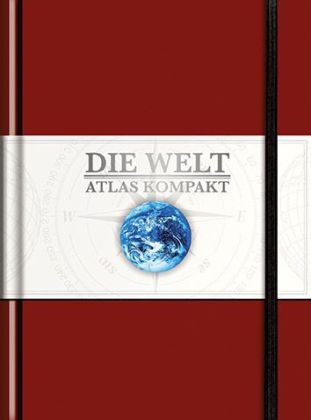 KUNTH Taschenatlas Die Welt - Atlas kompakt, rot - 