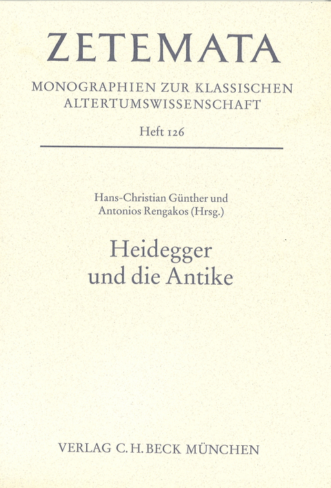 Heidegger und die Antike - 