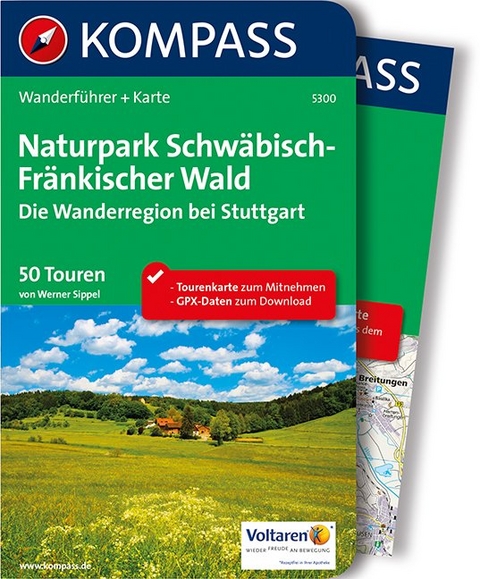 KOMPASS Wanderführer Naturpark Schwäbisch-Fränkischer Wald, Die Wanderregion bei Stuttgart - Werner Sippel