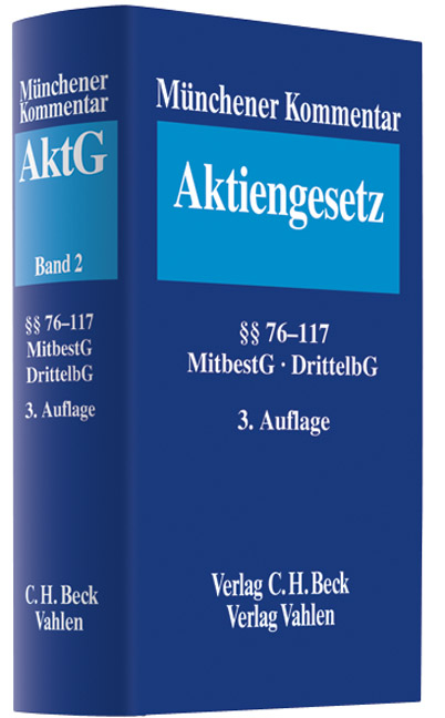 Münchener Kommentar zum Aktiengesetz Band 2 - 