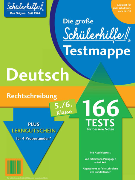 Testmappe Deutsch Rechtschreibung (Kl. 5.-6.)