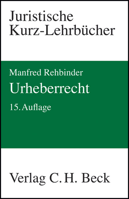 Urheberrecht - Manfred Rehbinder