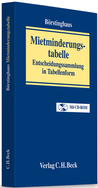 Mietminderungstabelle - Cathrin Börstinghaus