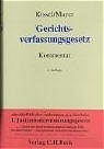 Gerichtsverfassungsgesetz - Otto R Kissel, Herbert Mayer