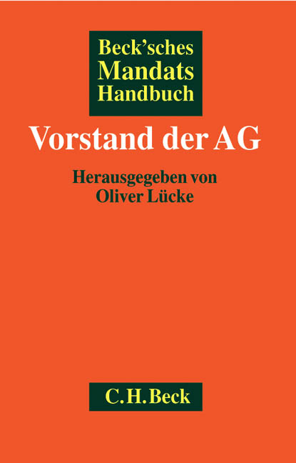 Beck'sches Mandatshandbuch Vorstand der AG - 