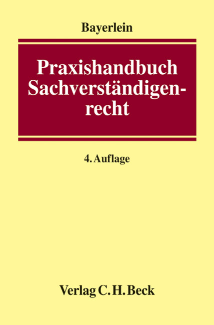 Praxishandbuch Sachverständigenrecht - 